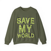 Save My World - Unisex Heavy Blend™ Crewneck Sweatshirt